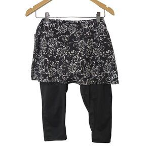 Skirt Sports Skirt‎ Capri Leggings Womens S Black Tennis Pickleball Running